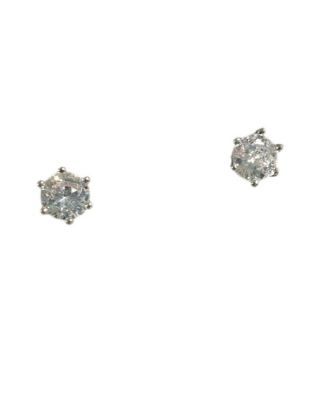 Cubic Zirconia Stud Earrings Minimalist Elegant Jewelry Classic Gift Women Mom